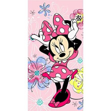 Jerry Fabrics Disney Minnie Mouse Bath Towel 70 x 140 cm, Multicoloured