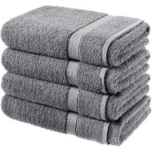 Luxury pack of 4 Bath sheets 100% cotton Towels Bath sheet supersoft quick dry extra large bath towels, Grey bathsheets for Bathroom, Hotel and T