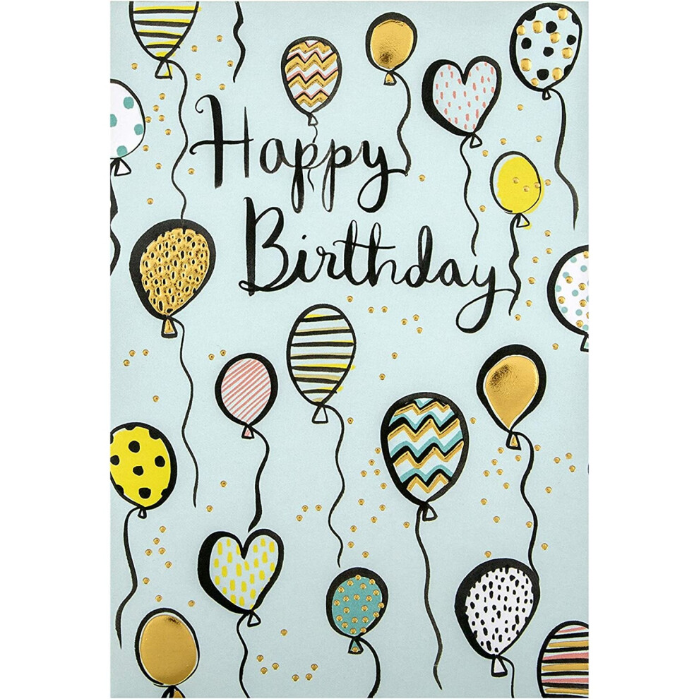 Hallmark General Birthday Card - Embossed Design