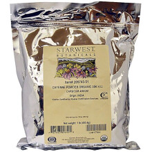 Starwest Botanicals, Bio-Cayennepfeffer-Pulver 35K H.U., 1 Pfund (453,6 g)