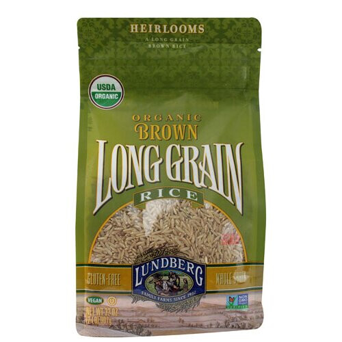 Lundberg Organic Long Grain Brown Rice -- 2 lbs