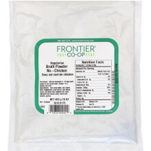 Frontier Co-op, Poudre de Bouillon Végétarien, Sans Poulet, 16 oz (453 g)