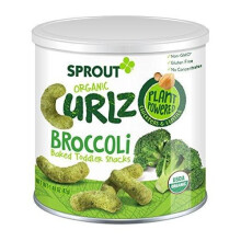 Sprout Organic Baby Food Curlz Baked Broccoli -- 1.48 oz