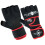 (Small / Medium ) PLAYWELL ELITE PRO GEL HAND WRAP INNER GLOVES - BLACK/RED 1