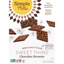 Simple Mills, Farine de Graines et Noix, Sweet ThinsÆ, Brownie au Chocolat, 4,25 oz (120 g)