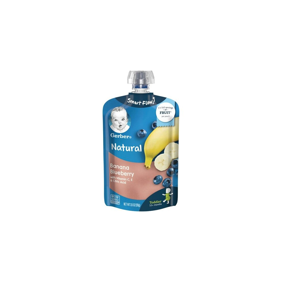 Gerber Toddler Food Pouch Banana Blueberry -- 3.5 oz