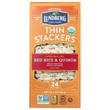 Lundberg Organic Thin Stackers Rice Cakes Red Rice & Qui...