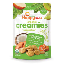 Happy Baby Coconut Creamies Organic Baby Food Apple Spinach Pea and Kiwi -- 1 oz