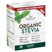 Wisdom Natural SweetLeaf Organic Stevia Sweetener -- 70 P...