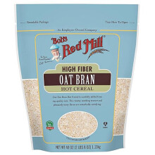 Bobs Red Mill Oat Bran High Fiber Hot Cereal -- 40 oz