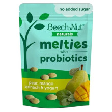 Beech-Nut, Naturals, Melties mit Probiotika, 8+ Monate, Birne, Mango, Spinat & Joghurt, 1 oz (28 g)