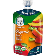 Gerber Organic Sitter 2nd Foods Carrot Apple Mango -- 3.5 oz