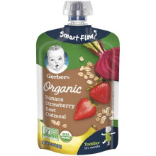 Gerber Organic Oatmeal Banana Strawberry -- 3.5 oz