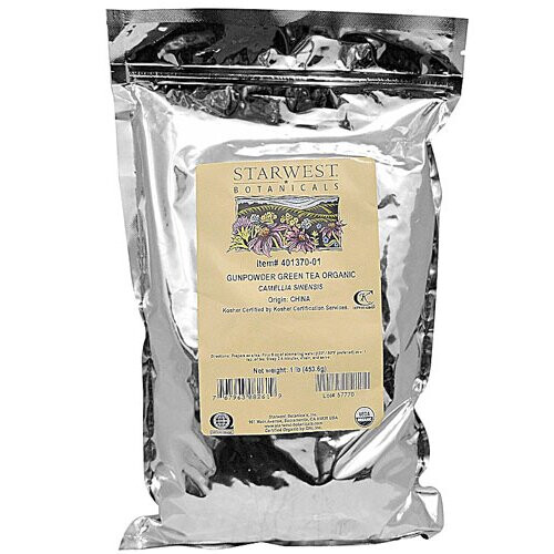 Starwest Botanicals, Bio-Gunpowder Grüntee, 1 Pfund (453,6 g)
