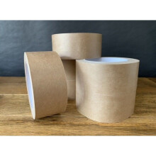(2) Kraft Brown Paper Tape 35mmx50m Self Adhesive Eco Friendly Packing