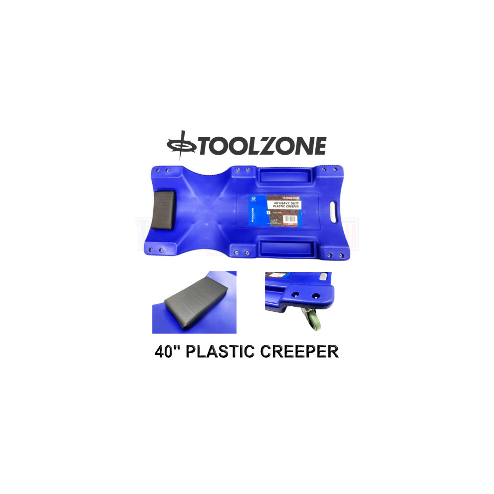 Toolzone Plastic Mechanics Creeper 40" Low Profile Workshop Garage Au290 5055143919622