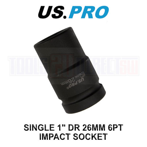 us pro US PRO Tools 26mm 1" DR 6 Point Impact Socket 3738