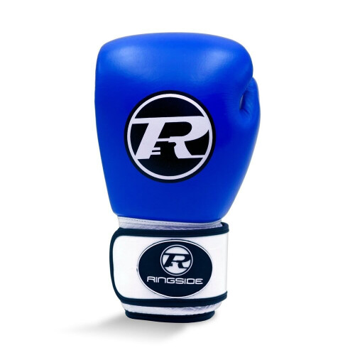 RINGSIDE BOXING LEATHER CLUB GLOVES BLUE - 12 oz