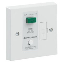 13A FUSED RCD SPUR/ CONNECTION UNIT,  WHITE  (Max 3000w)