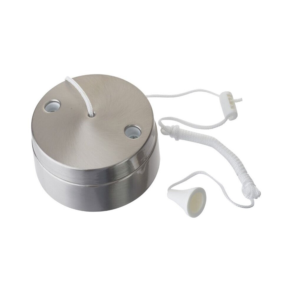 Bg 802St Ceiling Pull-Cord Switch For Lighting 6A 2W Stainless Steel 5021166802135