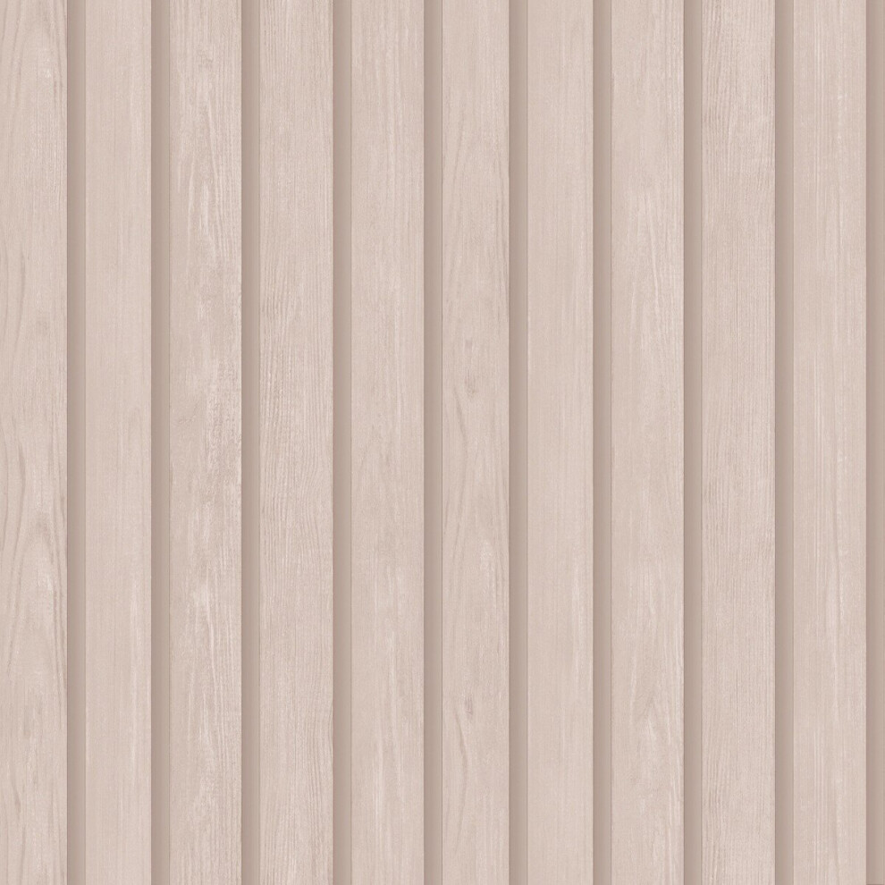Wood Slat Wallpaper Pink Holden 13301