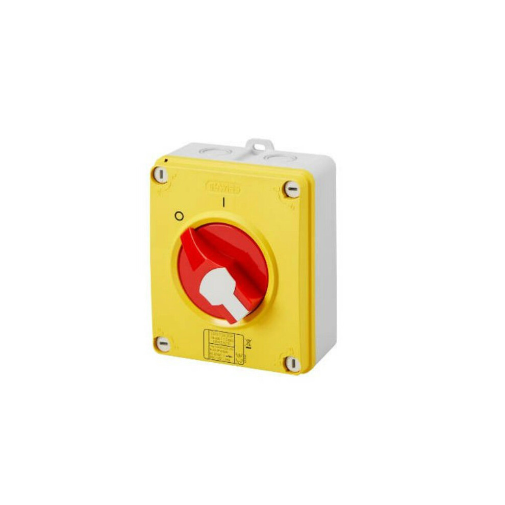 Gewiss Gw70433p Rotary Isolator Switch 16A 4 Pole Ip65 Tp&N 8011564751309