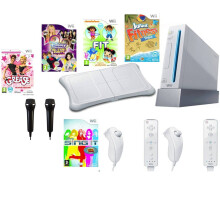 (Mega Bundle) Nintendo Wii Console Bundle Disney Sing it! Dance Karaoke Singing Music Microphones - Refurbished