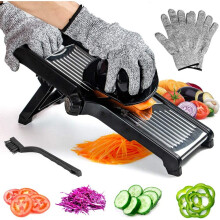 Labeol Adjustable Mandolin Slicer Professional 3 in 1 Stainless Steel Food Slicer Multi Functional Vegetable Chopper Vegetable Potato Onion Cheese