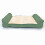 Large Dog bed with Orthopaedic Pillow Cushion in Green/cream Actiaspet 5