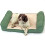 Large Dog bed with Orthopaedic Pillow Cushion in Green/cream Actiaspet 4