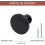 20 Pack LONTAN Door Knobs Black Drawer Knobs - LS9189BK Kitchen Drawer Knobs Round Cupboards Knobs Drawer Pull Handles 3