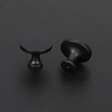 20 Pack LONTAN Door Knobs Black Drawer Knobs - LS9189BK Kitchen Drawer Knobs Round Cupboards Knobs Drawer Pull Handles