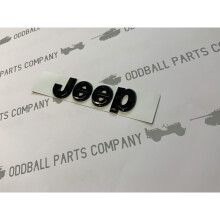 Jeep Bonnet / Tailgate Badge Hood Boot Emblem Gloss Black Front / Rear