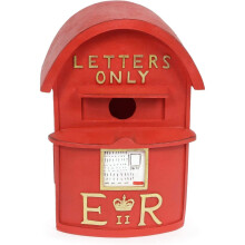 Wrenbury Post Box Bird Box Nesting Box Bird House for Small Birds | Traditional Letterbox Design | Weather Resistant UV Resin | Perfect for Robins,