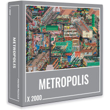 Cloudberries Metropolis Mega detaljeret 2000 brik puslespil til voksne med cool 3D bykort og arkitekturtema