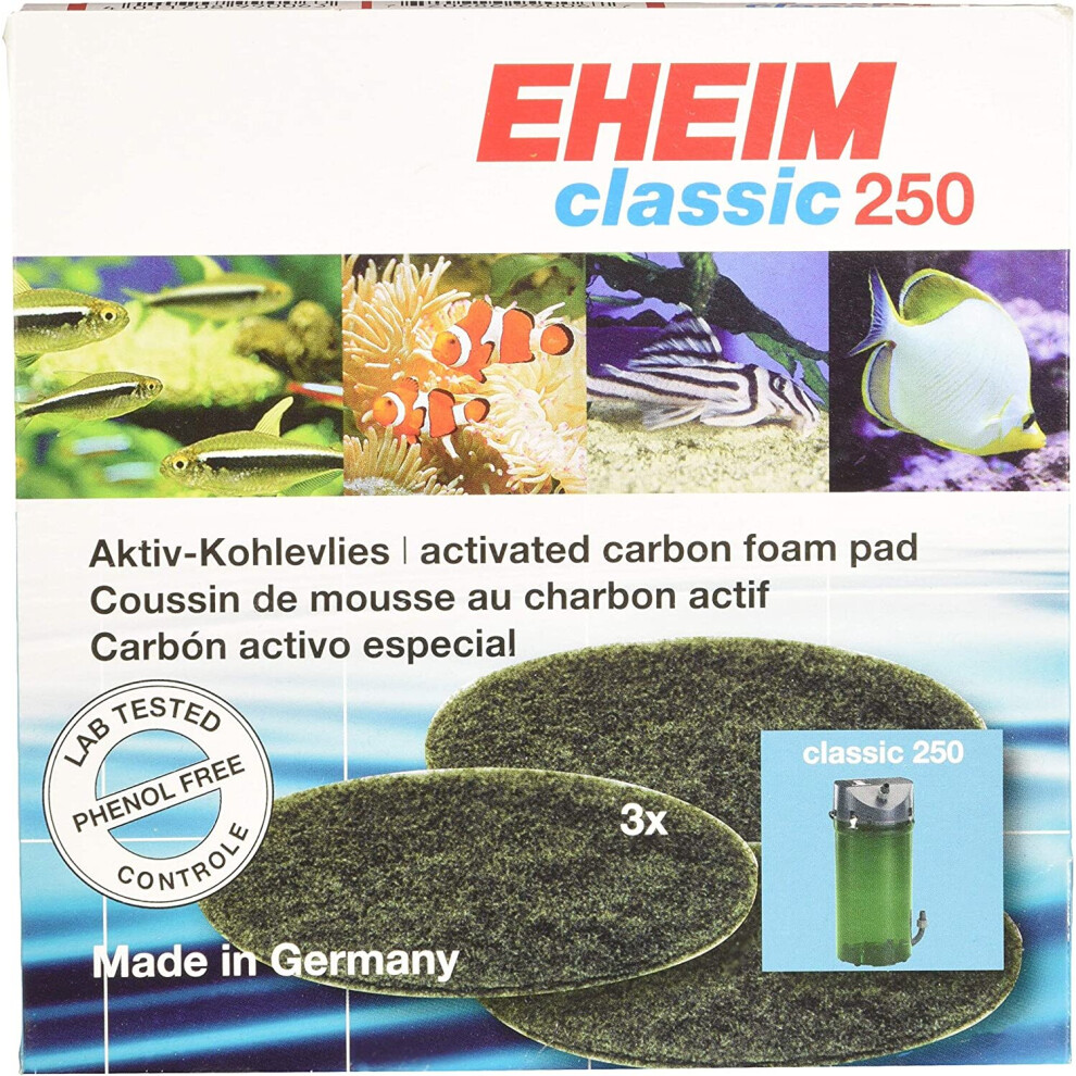 Eheim External Classic 250 Carbon Pad, 3-Piece