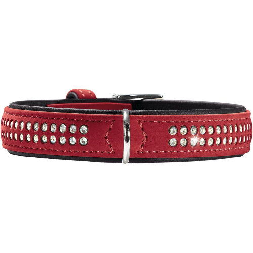 Hunter Hunter Softie Deluxe Collar, 35, Red/Black