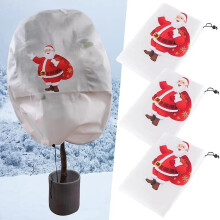 (Santa Claus) Plant Cover Christmas Reusable Fruit Tree Antifreeze Protective Cover For Winter