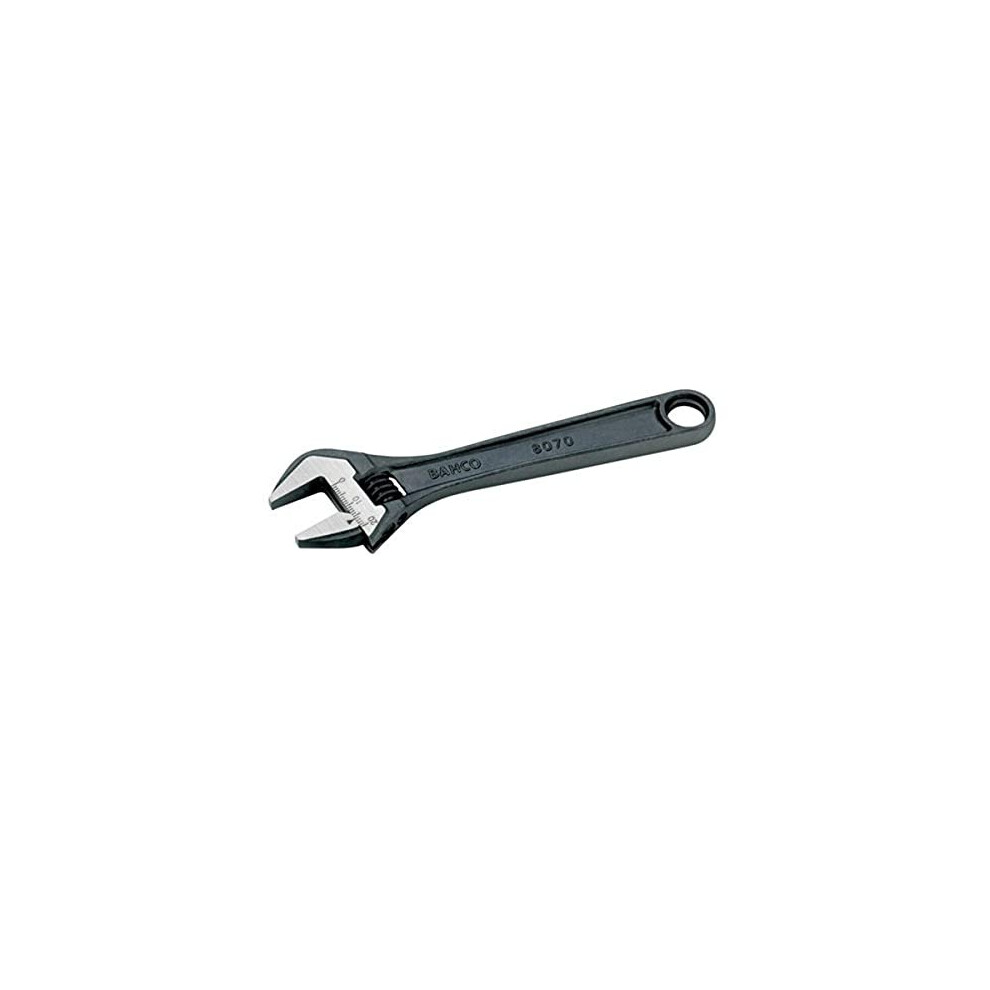 Bahco 8069 BH8069 IP Black-Finished Adjustable Wrench in Industrial Pack, Grey, 4 1/4-Inch, 13 mm