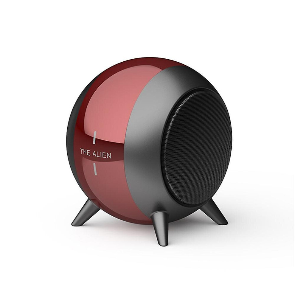 (Red) Mini Bluetooth Speaker Portable Stereo Music Player Loudspeaker With Charging Cable Red 768622505968