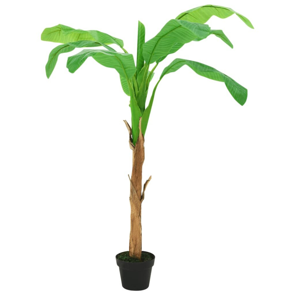 Vidaxl Artificial Banana Tree With Pot 180 Cm Green Home Indoor Floral Decor