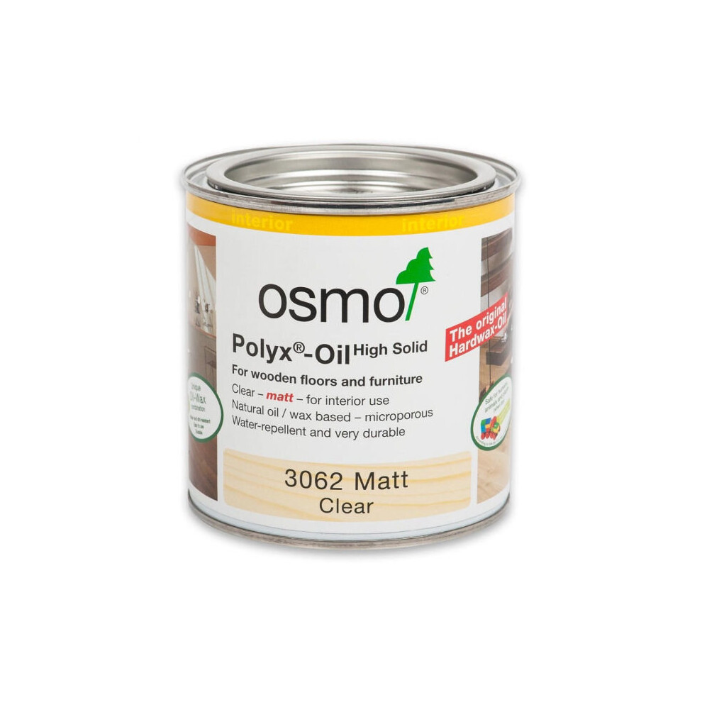 Osmo Polyx Hardwax Oil for Wood Floors - Matt 3062 375ml