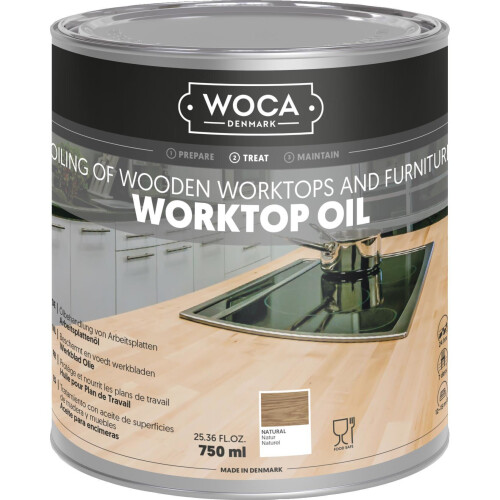 WOCA Worktop Oil - Natural 750ml