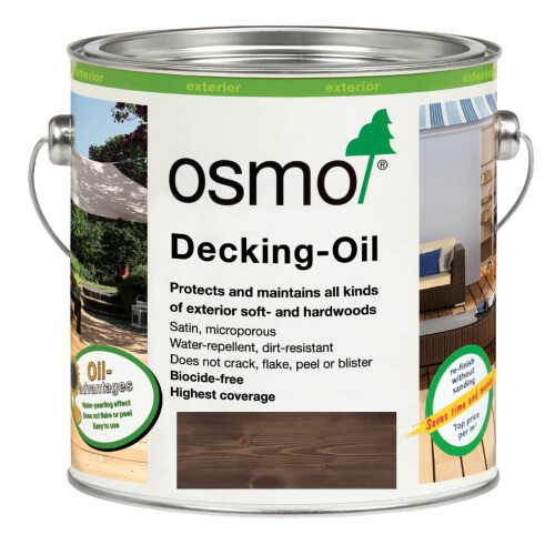 Osmo Osmo Decking Oils - Bog Oak 021 2.5 Litre