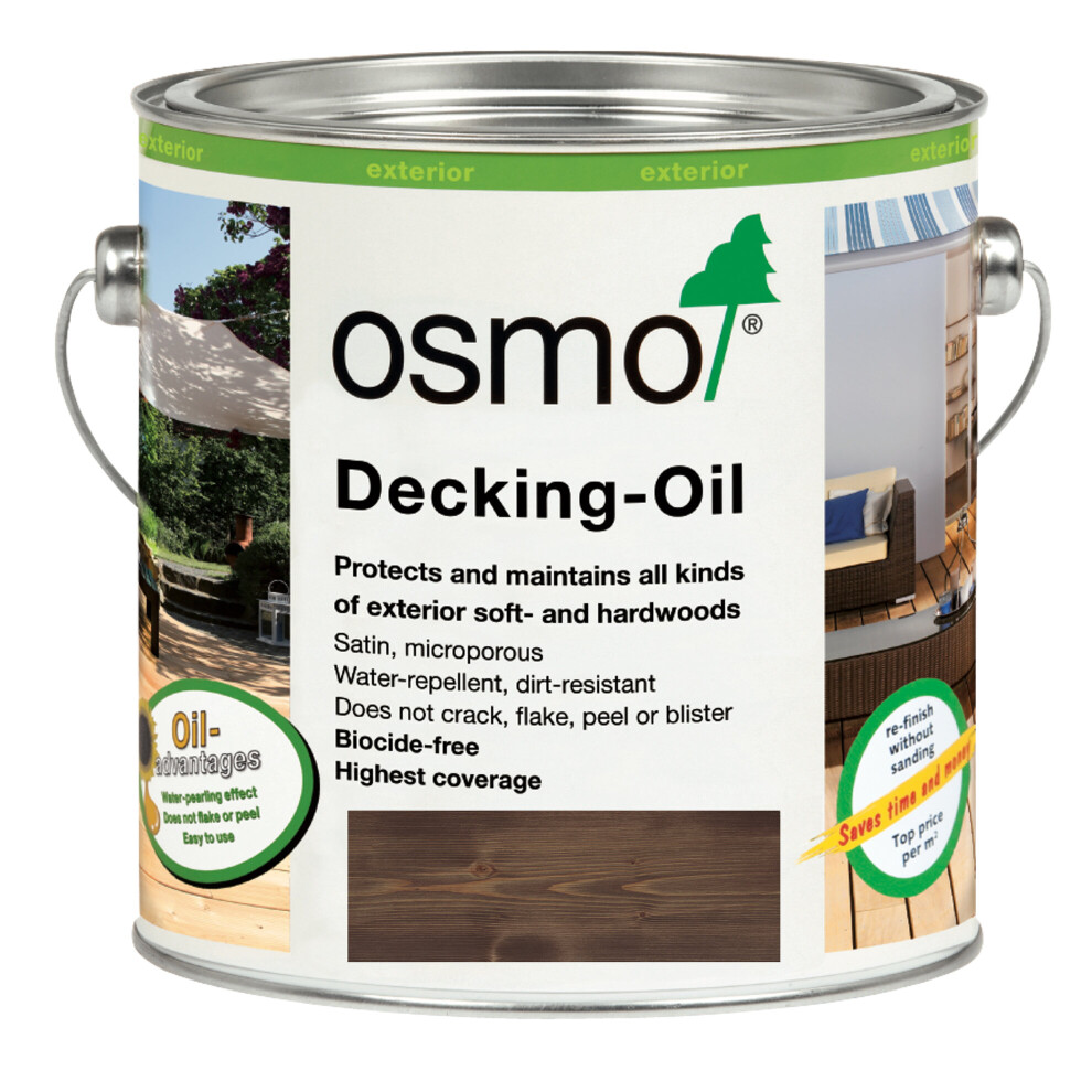 Osmo Decking Oils - Bog Oak 021 2.5 Litre