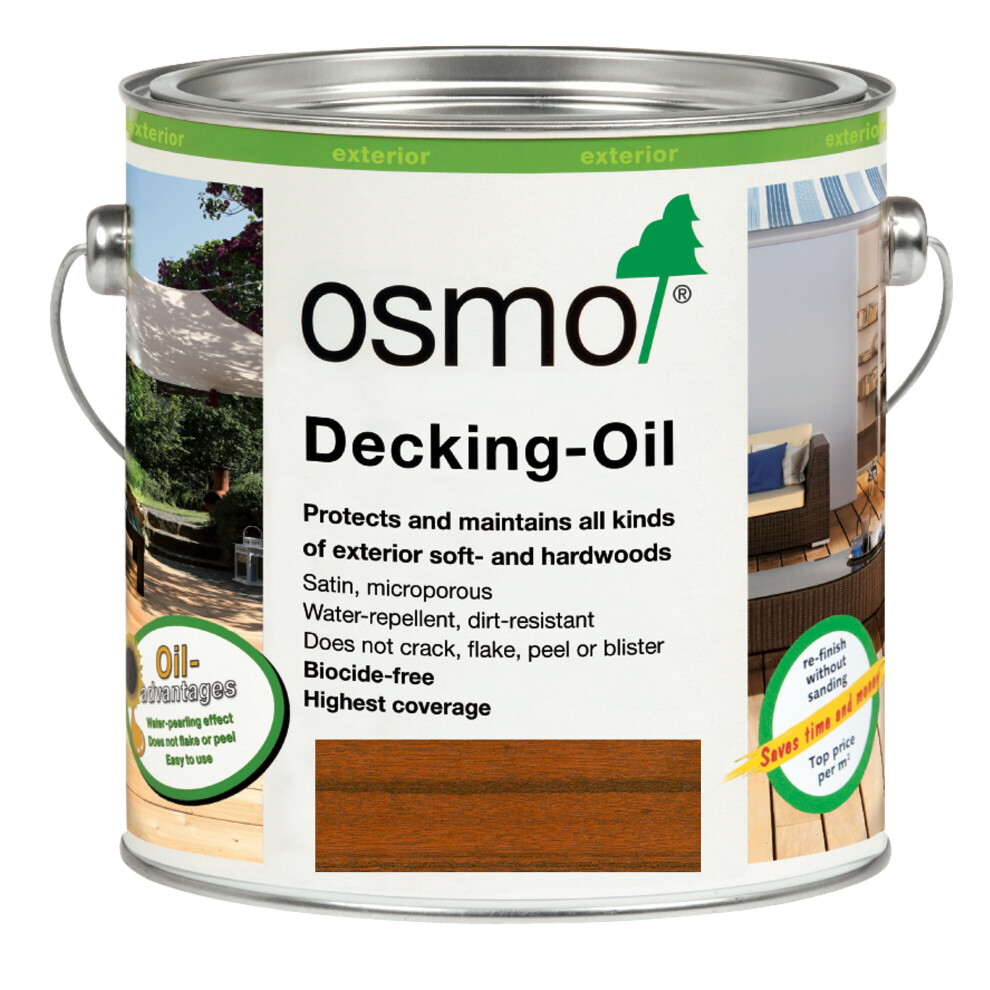 Osmo Decking Oils - Bangkirai 006 2.5 Litre 4006850831609