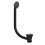 Matt Black Clicker Bathroom Bath Waste Pop Up Click Clack Plug 1