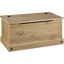Corona Ottoman Bedding Box Toy Chest Mexican Solid Pine