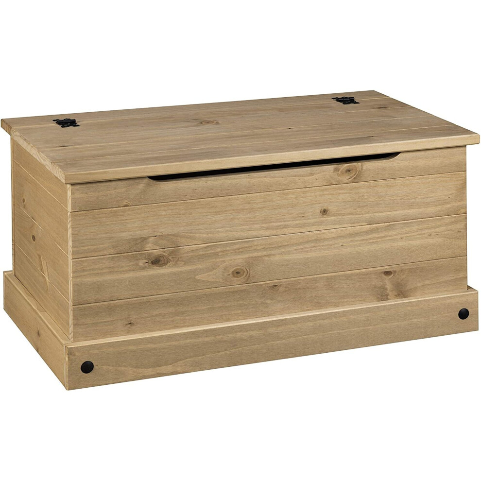 Corona Ottoman Bedding Box Toy Chest Mexican Solid Pine