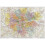 Greater London Authority Boroughs with Postcode Districts Wall Map - 47" x 33.25" Laminated 1